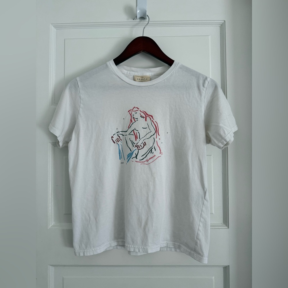 Sézane Astrology T-Shirt Aquarius XS